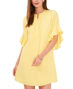 Vince Camuto Women's Ruffle-Sleeve Dress