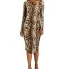 INC International Concepts Women's Leopard-Print Mesh Dress, Created For Macy's