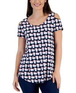 JM Collection Women's Rounded Moda Top, Created For Macy's
