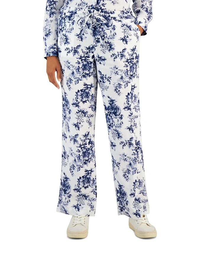 Charter Club Women's Toile Pull-On Pants, Created For Macy's 1 Charter Club Women's Toile Pull-On Pants, Created For Macy's
