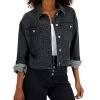 INC International Concepts Women's Printed Denim Tucker Jacket, Created For Macy's