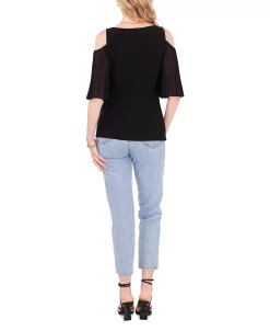 Vince Camuto Ld-Shoulder Pleated-Sleeve Top -Anne Klein Sales Store 21900773 fpx