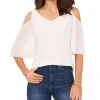 Vince Camuto Ld-Shoulder Pleated-Sleeve Top
