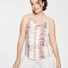 Bar III Snakeskin-Print Tank Top, Created For Macy's