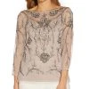 Adrianna Papell Women's Beaded Top