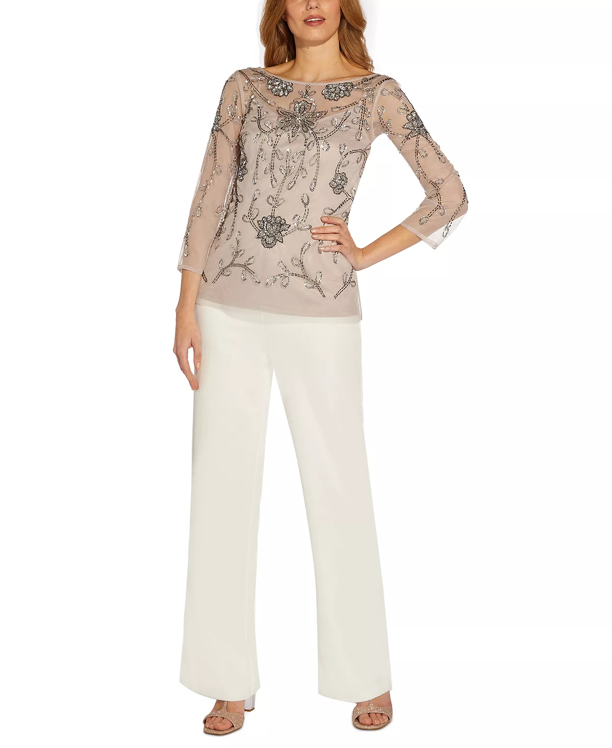 Adrianna Papell Women's Beaded Top 4 Adrianna Papell Women's Beaded Top - Image 4