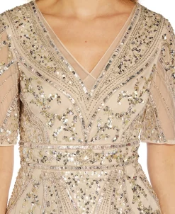 Adrianna Papell Beaded Midi Sheath Dress -Anne Klein Sales Store 21922527 fpx