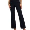 Anne Klein Women's Denim Pull-On Flare-Leg Pants
