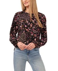 CeCe Women's Floral-Print Top