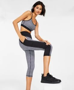 ID Ideology Petite Colorblock Houndstooth Cropped Leggings, Created For Macy's -Anne Klein Sales Store 21955690 fpx