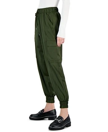 INC International Concepts Women's High-Rise Cargo Jogger Pants, Created For Macy's 3 INC International Concepts Women's High-Rise Cargo Jogger Pants, Created For Macy's - Image 3