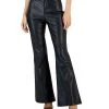 INC International Concepts Women's Faux-Leather Flare-Leg Pants, Created For Macy's