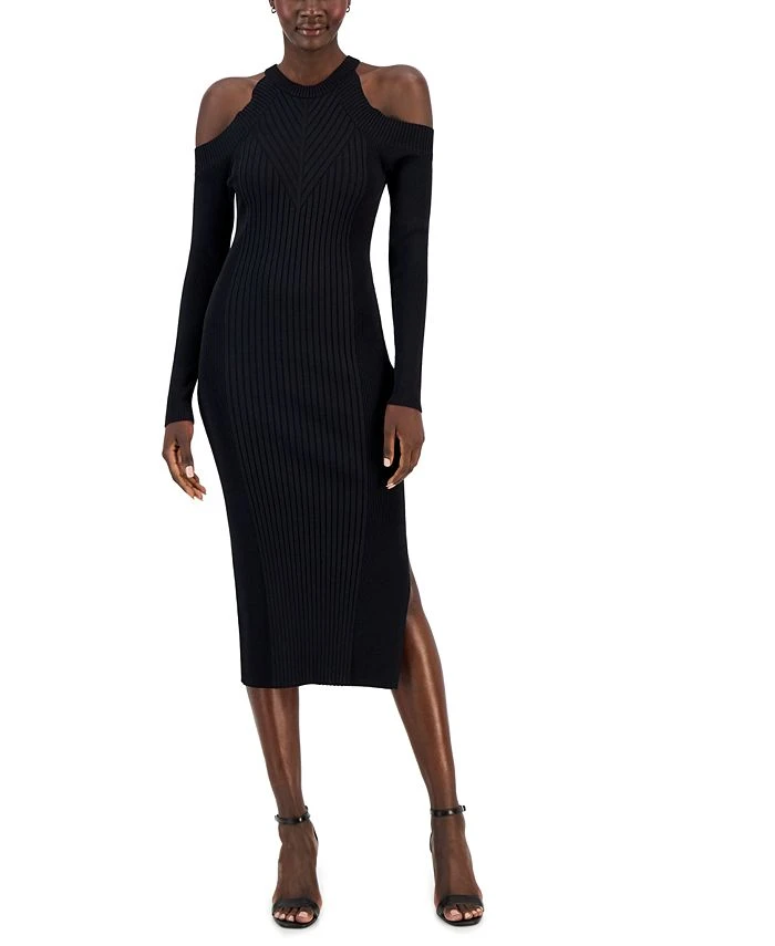INC International Concepts Women's Ribbed Bodycon Dress, Created For Macy's 1 INC International Concepts Women's Ribbed Bodycon Dress, Created For Macy's