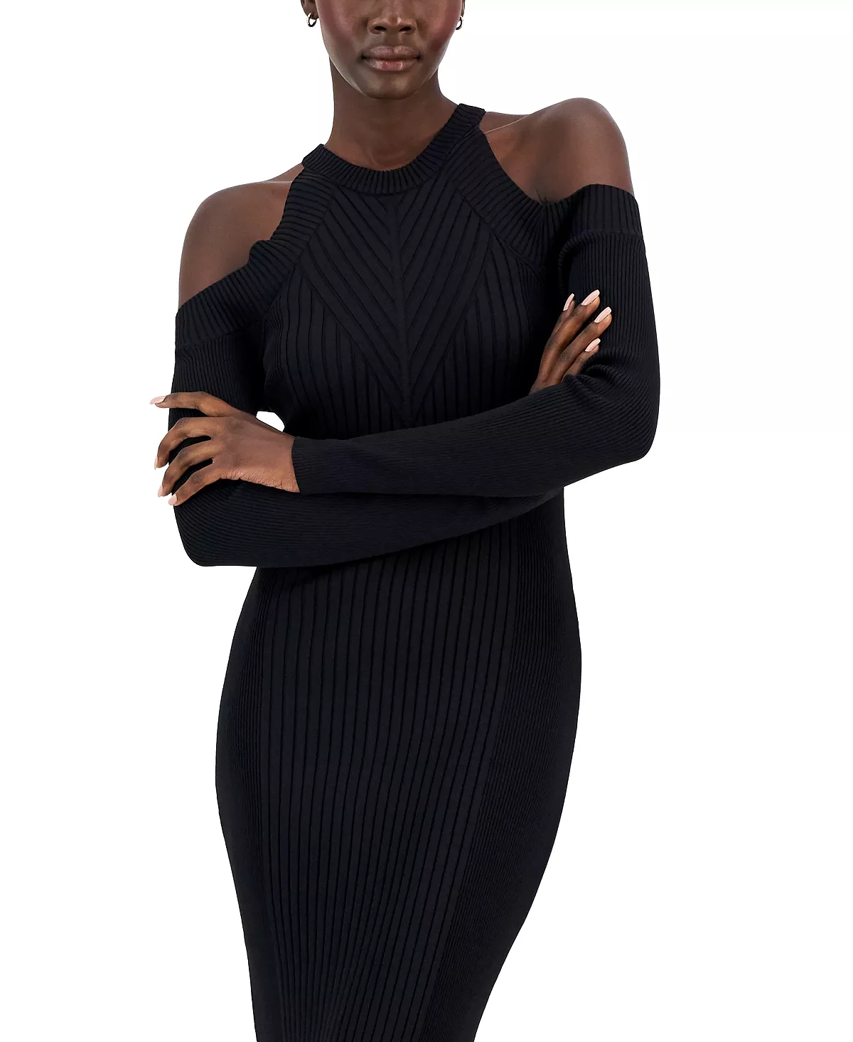 INC International Concepts Women's Ribbed Bodycon Dress, Created For Macy's 4 INC International Concepts Women's Ribbed Bodycon Dress, Created For Macy's - Image 4