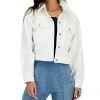 INC International Concepts Women's Cropped Denim Jacket, Created For Macy's
