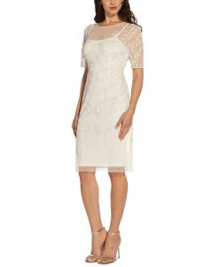 Adrianna Papell Women's Embellished Sheath Dress