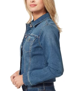 Jessica Simpson Women's Pixie Denim Jacket 8 Jessica Simpson Women's Pixie Denim Jacket -Anne Klein Sales Store 22016640 fpx