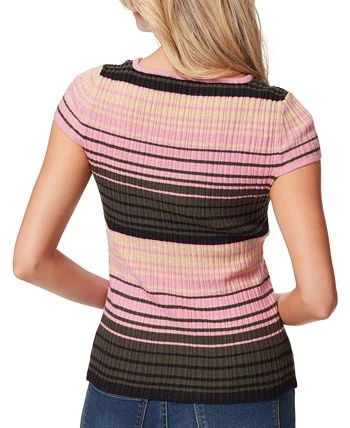 Jessica Simpson Women's Fiona Striped Ribbed-Knit Top 2 Jessica Simpson Women's Fiona Striped Ribbed-Knit Top - Image 2