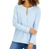 Style & Co Women's Cotton Crewneck Top, Created For Macy's