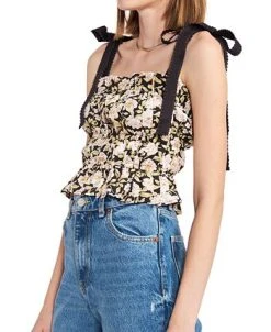 En Saison Women's Kinsley Printed Tie-Shoulder Top 8 En Saison Women's Kinsley Printed Tie-Shoulder Top -Anne Klein Sales Store 22017413 fpx