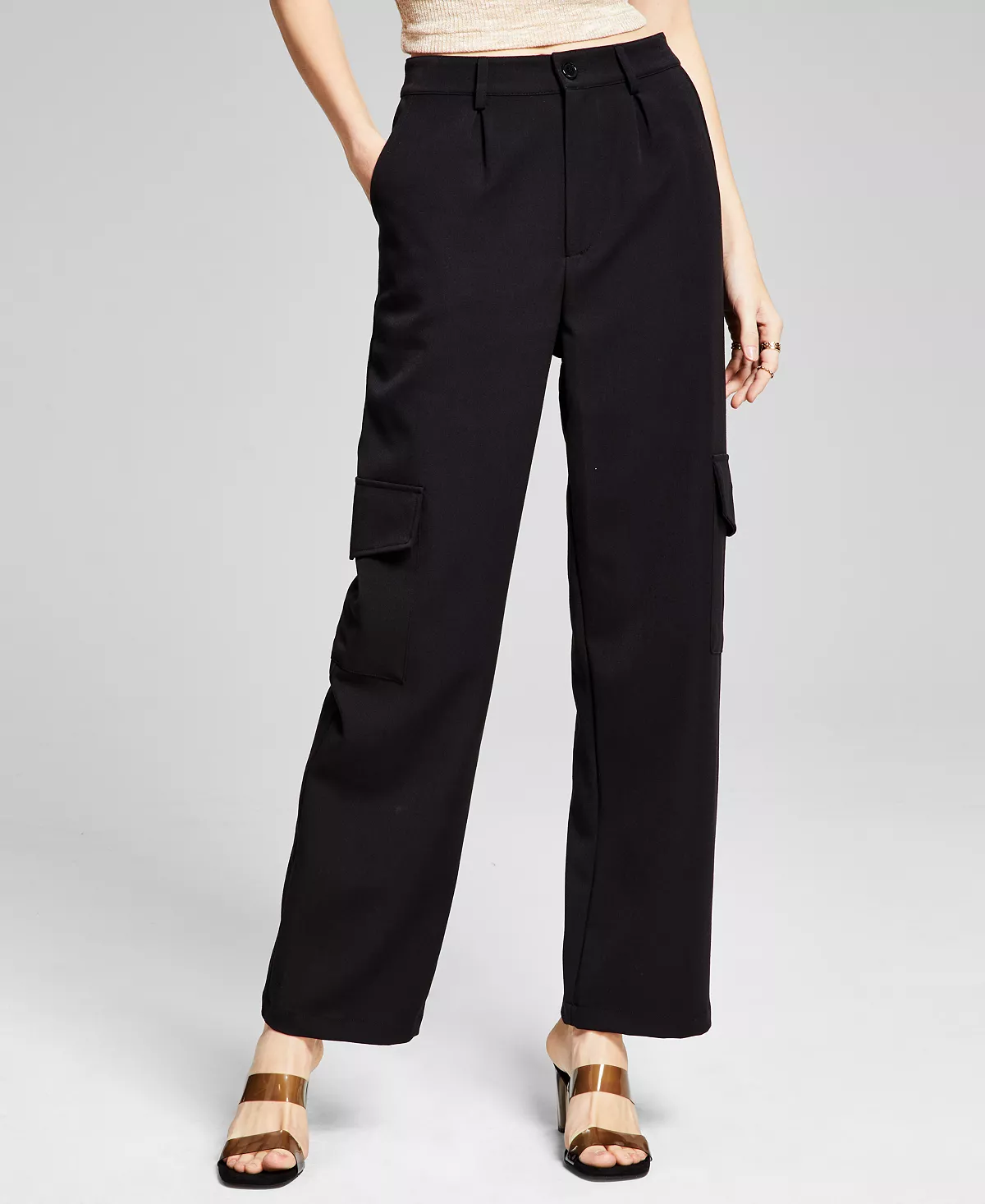 And Now This Woman's Straight Cargo Trousers 2 And Now This Woman's Straight Cargo Trousers - Image 2