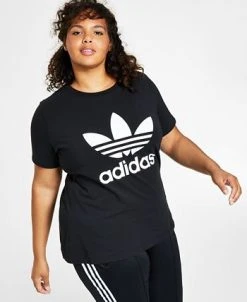 ADIDAS Women's Trefoil Logo T-Shirt, XS-4X -Anne Klein Sales Store 22025204 fpx