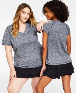 ID Ideology Women's Essentials Rapidry Heathered Performance T-Shirt, XS-4X, Created For Macy's