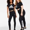 ADIDAS Women's Linear-Logo Full Length Leggings, XS-4X