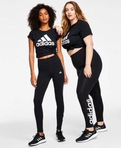 ADIDAS Women's Linear-Logo Full Length Leggings, XS-4X