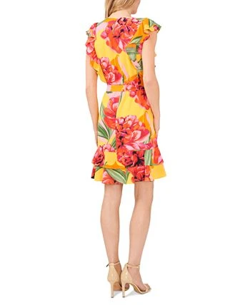 CeCe Women's Ruffled Belted Dress 2 CeCe Women's Ruffled Belted Dress - Image 2