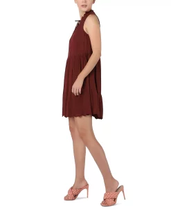 Black Tape Women's Babydoll Mini Dress -Anne Klein Sales Store 22044511 fpx