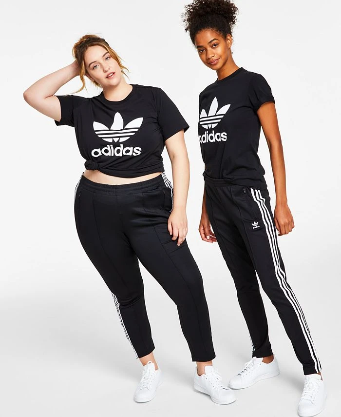 ADIDAS Women's Superstar Full Length Track Pants PrimeBlue, XS-4X 1 ADIDAS Women's Superstar Full Length Track Pants PrimeBlue, XS-4X