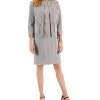 Kasper Women's Faux-Suede Framed Patch-Pocket Blazer & Sheath Dress
