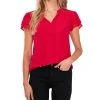 CeCe Women's Yoryu Flutter Sleeve Blouse
