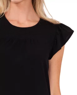 CeCe Women's Smocked-Yoke Knit Top -Anne Klein Sales Store 22159753 fpx