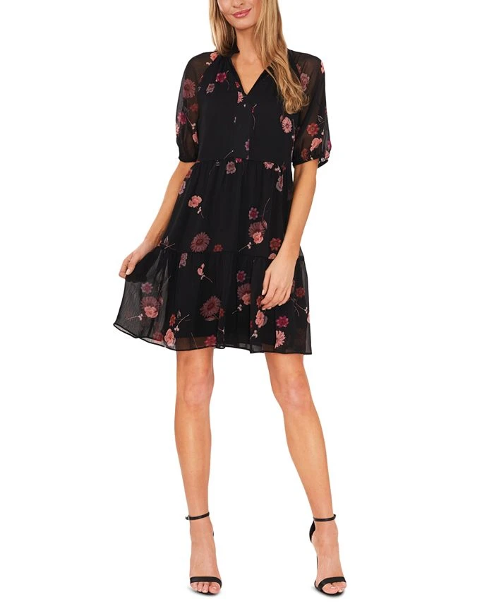 CeCe Women's Babydoll Short-Sleeve Dress 1 CeCe Women's Babydoll Short-Sleeve Dress