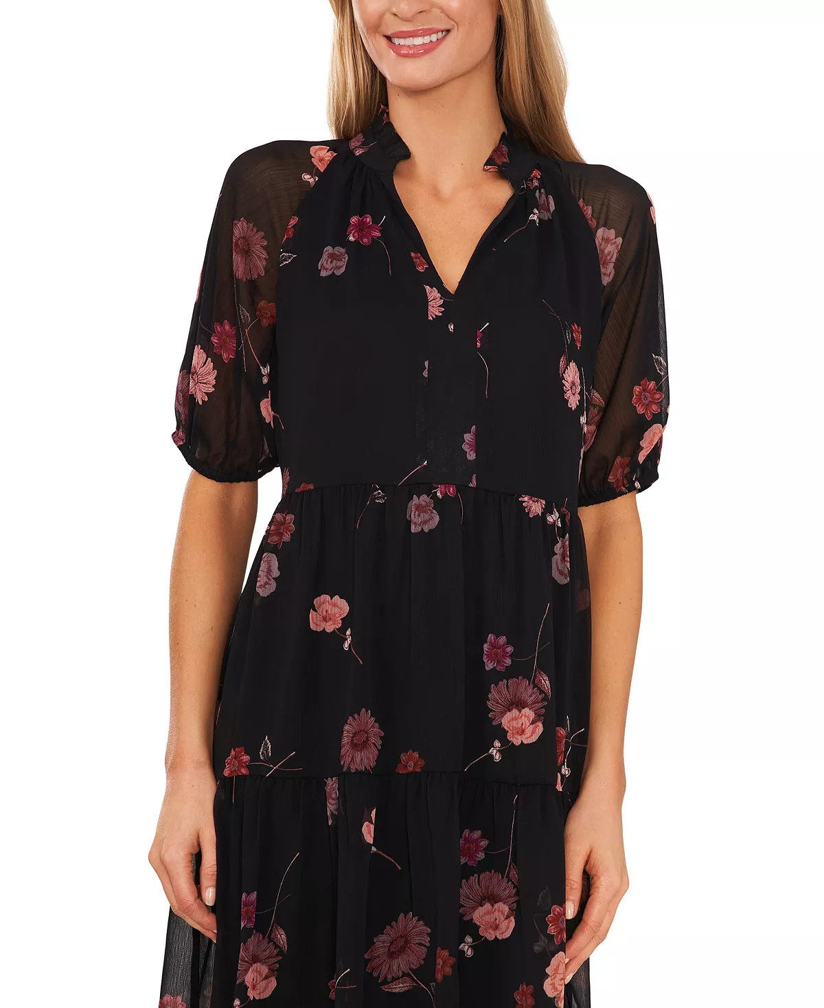 CeCe Women's Babydoll Short-Sleeve Dress 3 CeCe Women's Babydoll Short-Sleeve Dress - Image 3