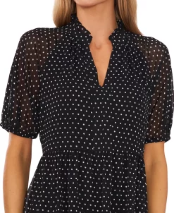 CeCe Women's Babydoll Short-Sleeve Dress -Anne Klein Sales Store 22160309 fpx