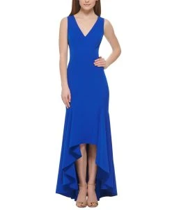 Vince Camuto -Neck High-Low Gown