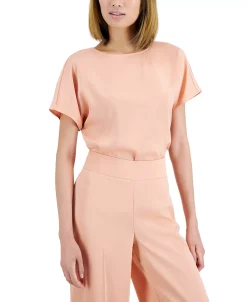 Anne Klein Women's Satin Top & Wide-Leg Pants Set -Anne Klein Sales Store 22162400 fpx