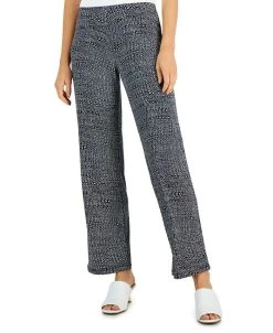Alfani Women's Printed Wide-Leg Pants, Created For Macy's