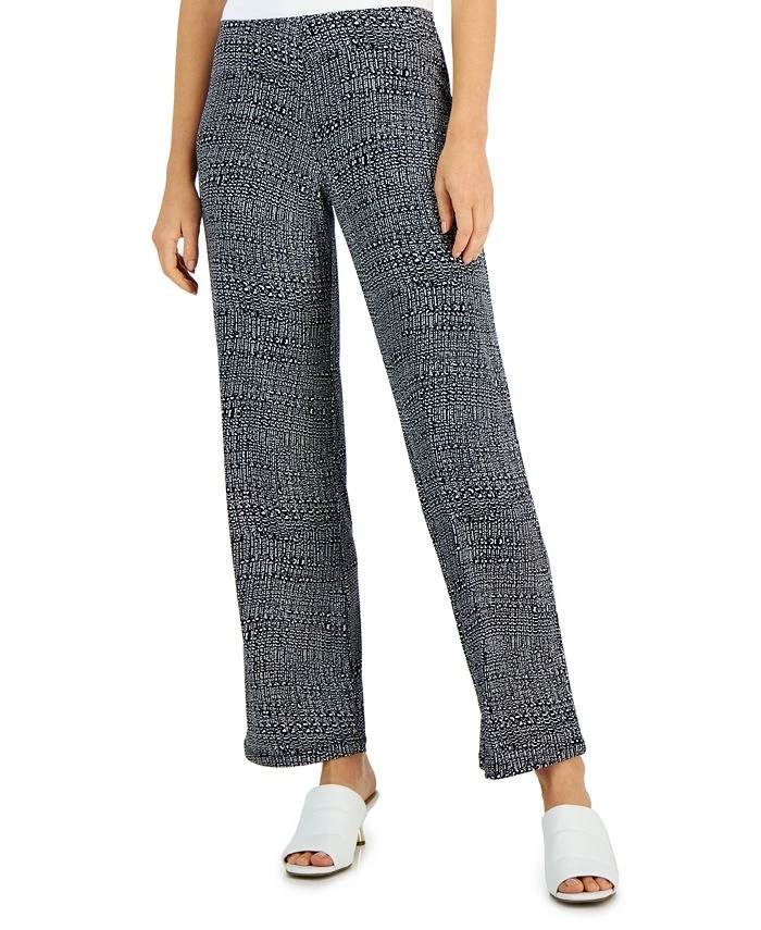 Alfani Women's Printed Wide-Leg Pants, Created For Macy's 1 Alfani Women's Printed Wide-Leg Pants, Created For Macy's