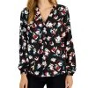 Alfani Women's Long Sleeve V-Neck Blouse, Created For Macy's