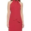 Vince Camuto Bow-Neck Halter Dress