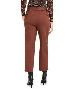 Bar III Women's Tie-Waist Straight-Leg Ankle Pants, Created For Macy's 6 Bar III Women's Tie-Waist Straight-Leg Ankle Pants, Created For Macy's -Anne Klein Sales Store 22170698 fpx