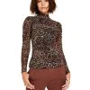 Bar III Women's Mock-Neck Blouse, Created For Macy's