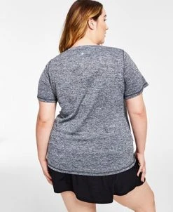 ID Ideology Women's Essentials Rapidry Heathered Performance T-Shirt, XS-4X, Created For Macy's -Anne Klein Sales Store 22175767 fpx