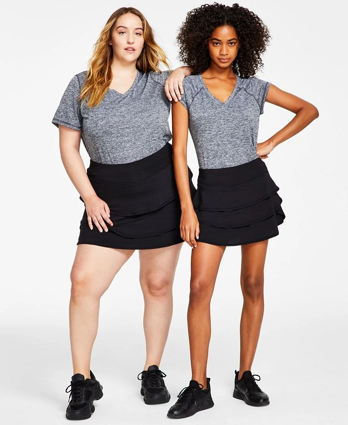 ID Ideology Flounce Skort, XS-4X, Created For Macy's 1 ID Ideology Flounce Skort, XS-4X, Created For Macy's