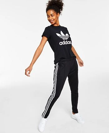 ADIDAS Women's Superstar Full Length Track Pants PrimeBlue, XS-4X 2 ADIDAS Women's Superstar Full Length Track Pants PrimeBlue, XS-4X - Image 2