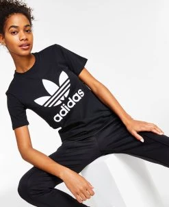 ADIDAS Women's Trefoil Logo T-Shirt, XS-4X -Anne Klein Sales Store 22176471 fpx